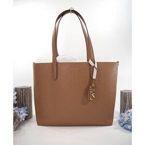 Michael Kors Luggage Leather Eliza XL Extra Large Reversible Tote Bag NWT